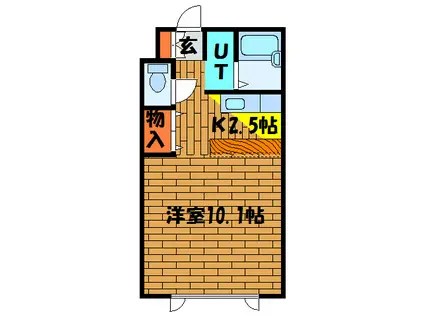 工藤マンション(1K/1階)の間取り写真