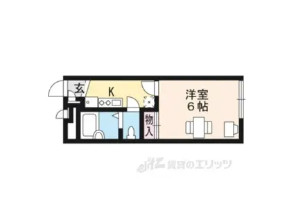 レオパレス 宮津(1K/1階)の間取り写真