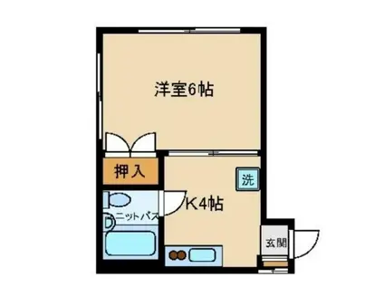 新宿セントラルヴィレッジ(1K/1階)の間取り写真