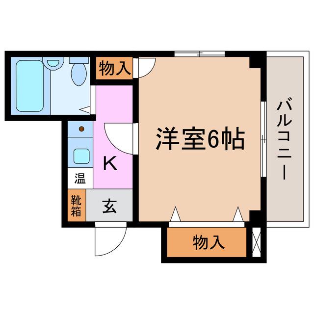 セレーブル平針(1K/4階)の間取り写真