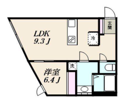 RA GRANDE板橋本町(1LDK/4階)の間取り写真
