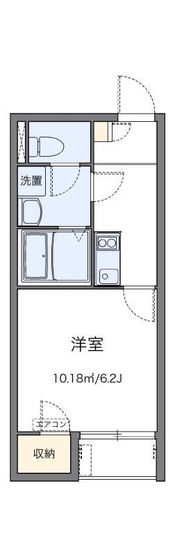 レオネクストチェリーブロッサム(1K/1階)の間取り写真