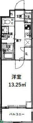 RIDGE大曾根(1K/3階)の間取り写真