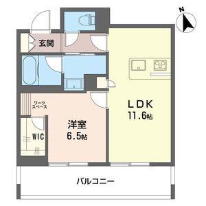エクラ ドレ(1LDK/1階)の間取り写真