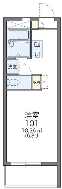 レオパレスサニーコートイシガキ(1K/1階)の間取り写真