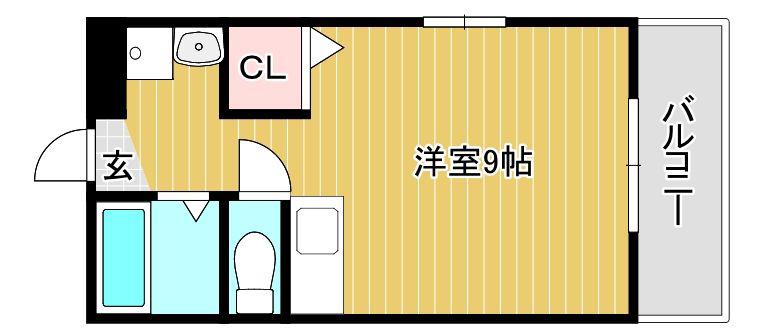 サンケイマンション第6ビル(ワンルーム/5階)の間取り写真