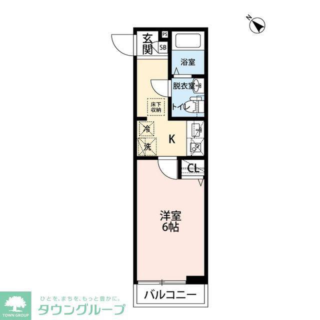 エクセラン上本郷II(1K/1階)の間取り写真