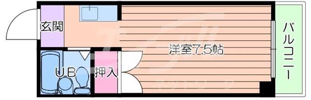 メゾン野江(ワンルーム/5階)の間取り写真