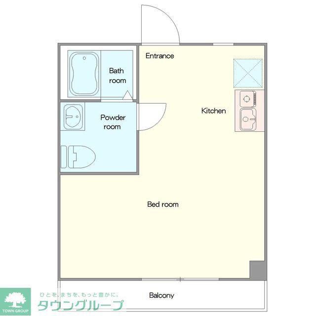 REZET高島平(ワンルーム/3階)の間取り写真