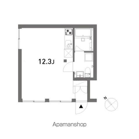 TAKANAWA SITE(ワンルーム/1階)の間取り写真