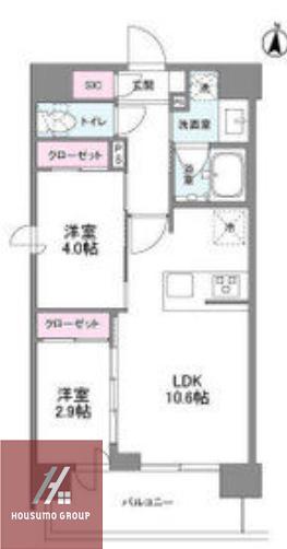 シーズンフラッツ新大阪サウス(2LDK/7階)の間取り写真