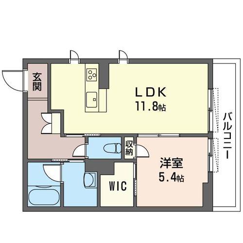 グラン ソレイユ(1LDK/3階)の間取り写真