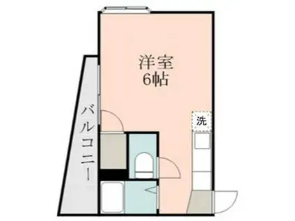 アビターレ下荒田I(ワンルーム/3階)の間取り写真