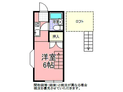 ヤングパレス A&B(ワンルーム/1階)の間取り写真