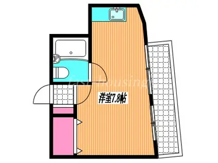 第十一末廣コーポ(ワンルーム/3階)の間取り写真