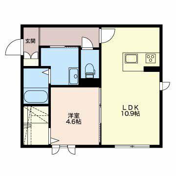 KOTI(1LDK/1階)の間取り写真