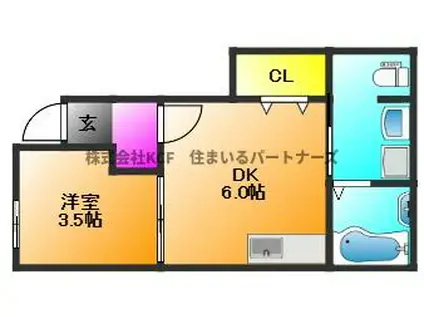 MYSIGHEM(1DK/1階)の間取り写真