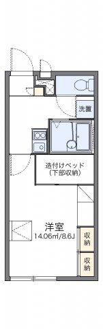 レオパレスあさひ(1K/2階)の間取り写真