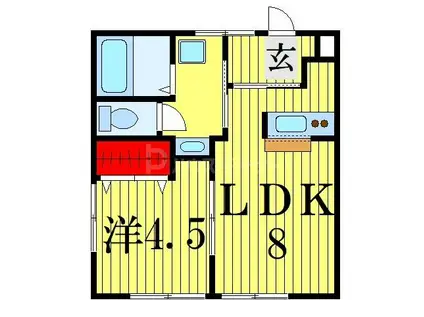 MS REBORNハウス(1LDK/1階)の間取り写真