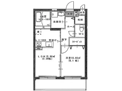 NATORIUM(1LDK/1階)の間取り写真