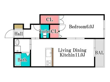 JR宇野線 妹尾駅 徒歩9分 2階建 築8年(1LDK/1階)の間取り写真