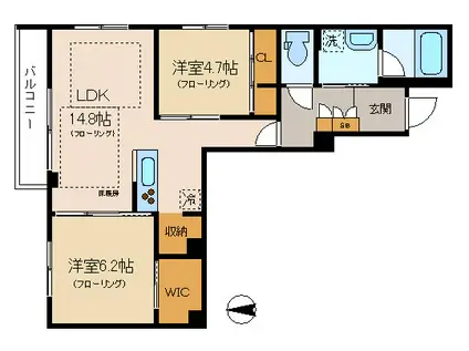 パーク杉並(2LDK/3階)の間取り写真