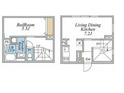 リーガランド武蔵小山(1LDK/B1階)の間取り写真