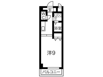 サザンクレスト堺(1K/7階)の間取り写真