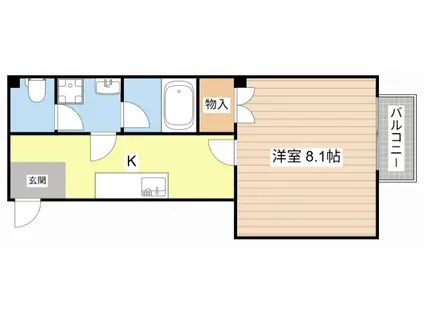 NASU31(1K/2階)の間取り写真