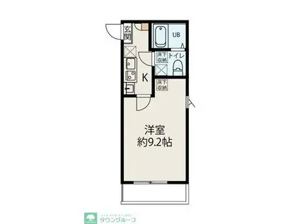 CONFITURE公郷町(1K/1階)の間取り写真