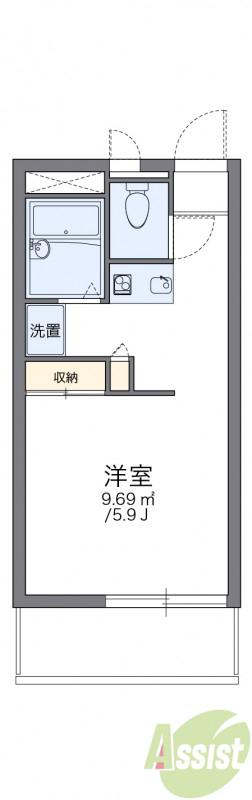 レオパレスTH(1K/3階)の間取り写真