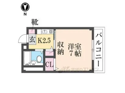 サンハイツ(1K/2階)の間取り写真