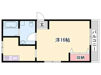 ニゴーマンション(1K/3階)の間取り写真