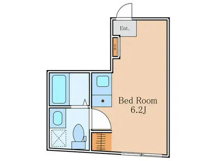 HJ PLACE MEGURO(ワンルーム/2階)の間取り写真