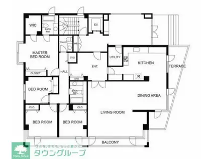 クリスティーホームズ三田(4LDK/1階)の間取り写真