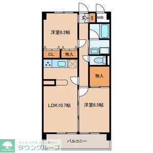 KS・WINHILLS(2LDK/5階)の間取り写真
