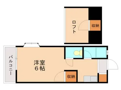 ソフィア松香台(ワンルーム/2階)の間取り写真