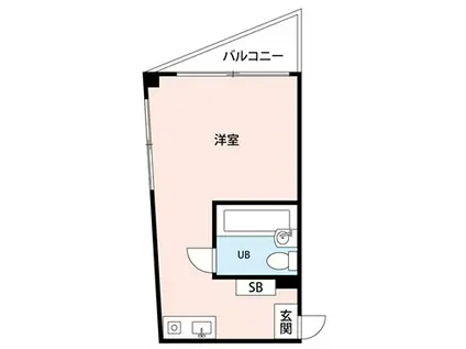 ロイヤル大今里(ワンルーム/2階)の間取り写真