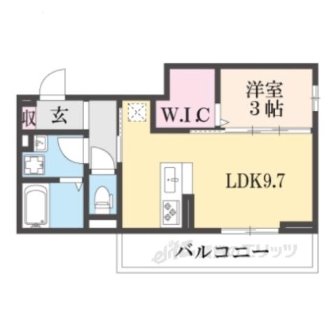 THE EARTH.01(1LDK/3階)の間取り写真