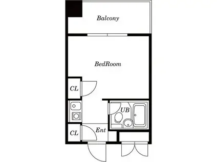 東天満下村ビル(ワンルーム/9階)の間取り写真