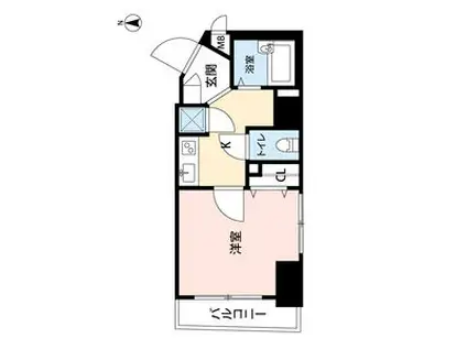 ブライズ後楽園(1K/9階)の間取り写真