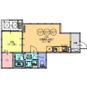 FSTYLE藤井寺・林6丁目(1LDK/3階)の間取り写真