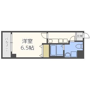 アリバあみだ池(1K/9階)の間取り写真