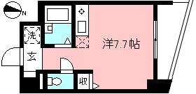 ウエストコートつつじヶ丘(ワンルーム/6階)の間取り写真