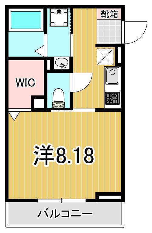 GRANDE CARROII(1K/1階)の間取り写真