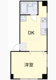 ACE弐番館(1DK/3階)の間取り写真