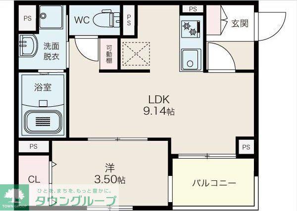 名古屋市南区西又兵ヱ町 木造アパート(1LDK/1階)の間取り写真