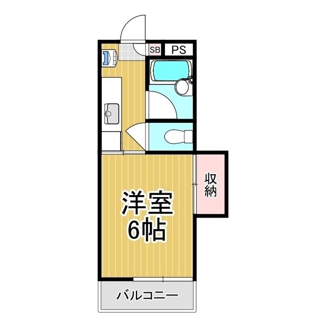 ヴィラ・ベルデ(1K/3階)の間取り写真