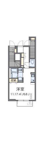 クレイノKEEP NEXTI(ワンルーム/1階)の間取り写真