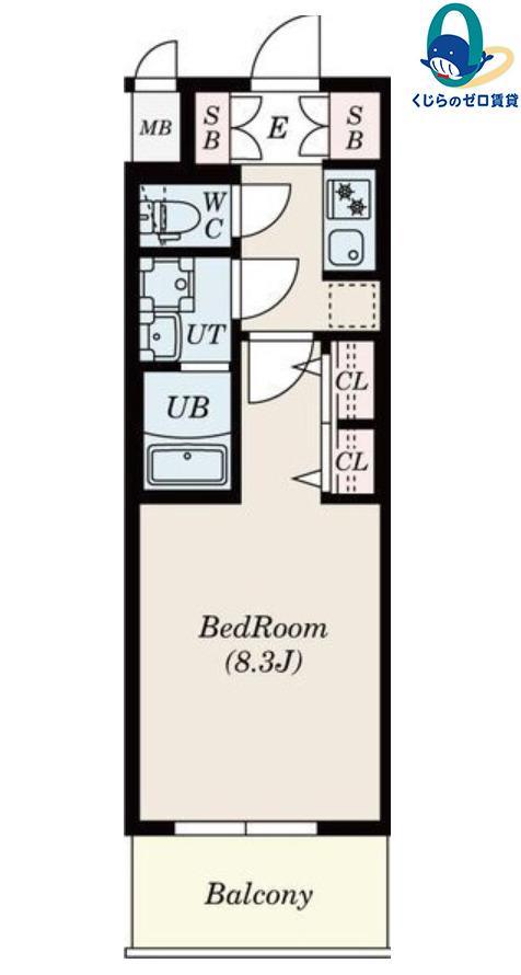 S-RESIDENCE名駅ウエスト(1K/10階)の間取り写真